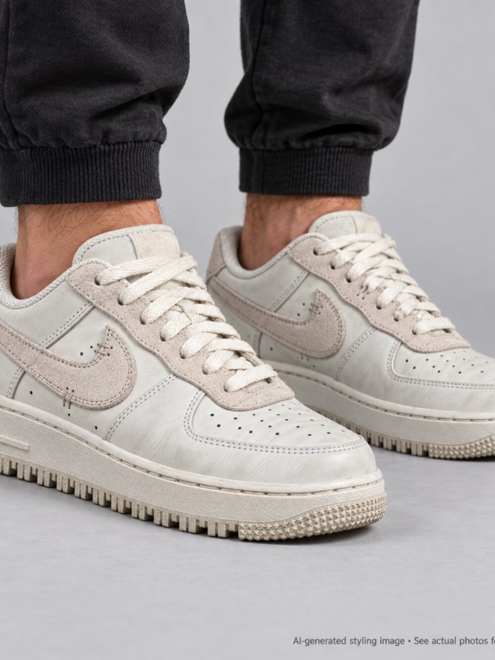 Nike Air Force 1 Luxe Summit White Light Bone Sneakers Womens 10